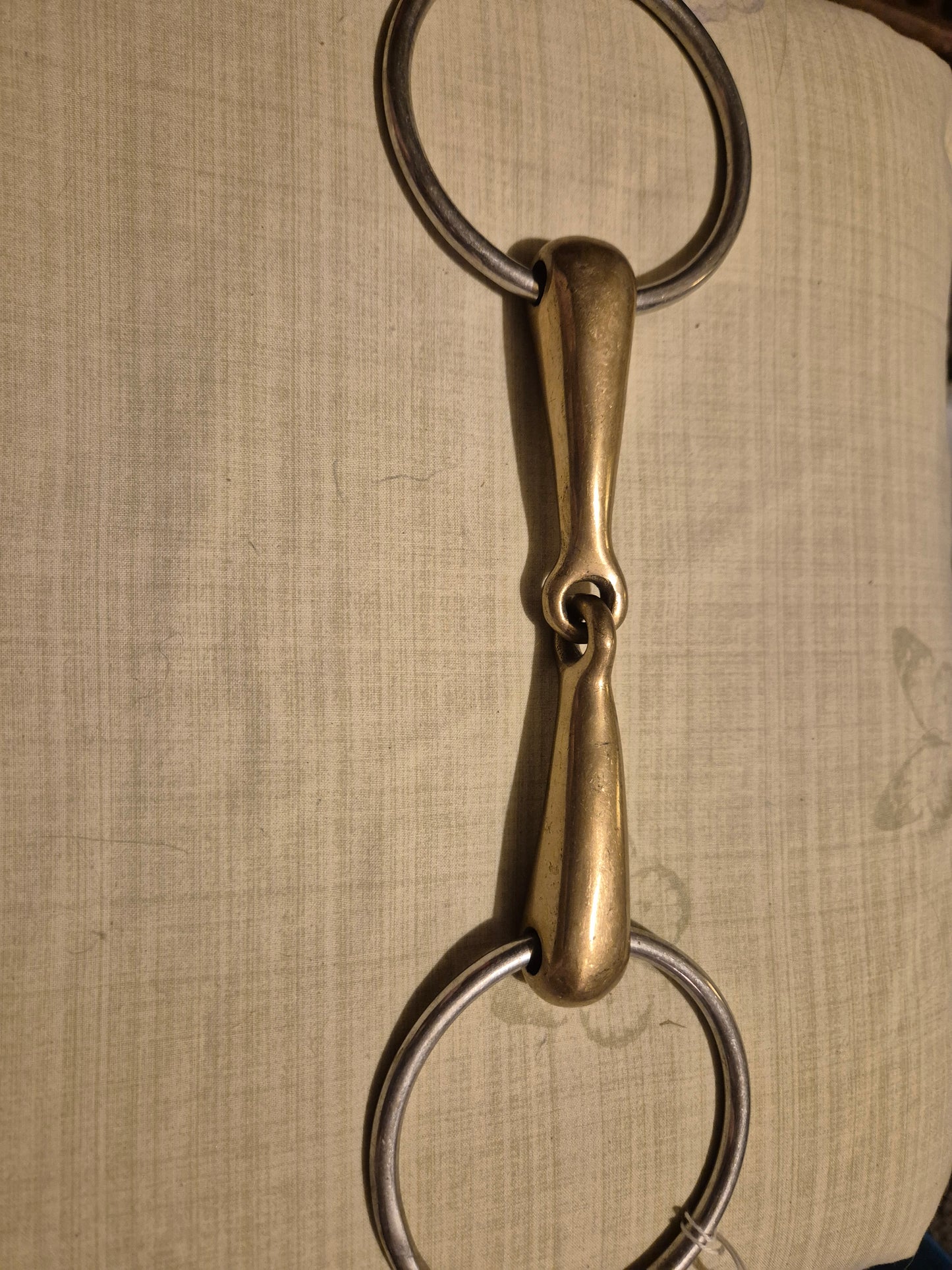 5.25inch Loose ring Snaffle..Gold coloured mouth (22)