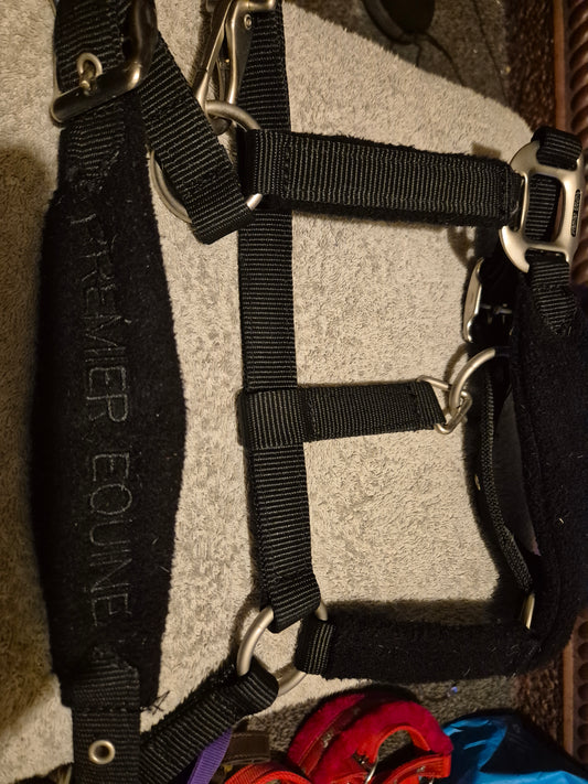 Premier Equine Pony Black Headcollar (43)