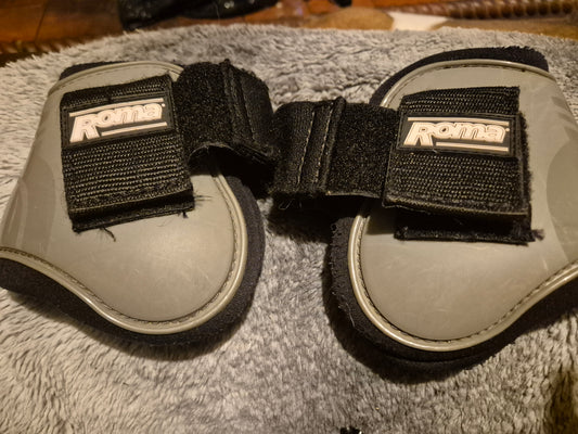 Secondhand Cob Roma Grey Fetlock Boots (16)
