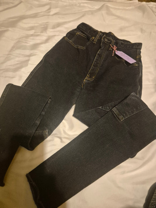 As New HacTac Black Denim 26" Jodhpurs (18)