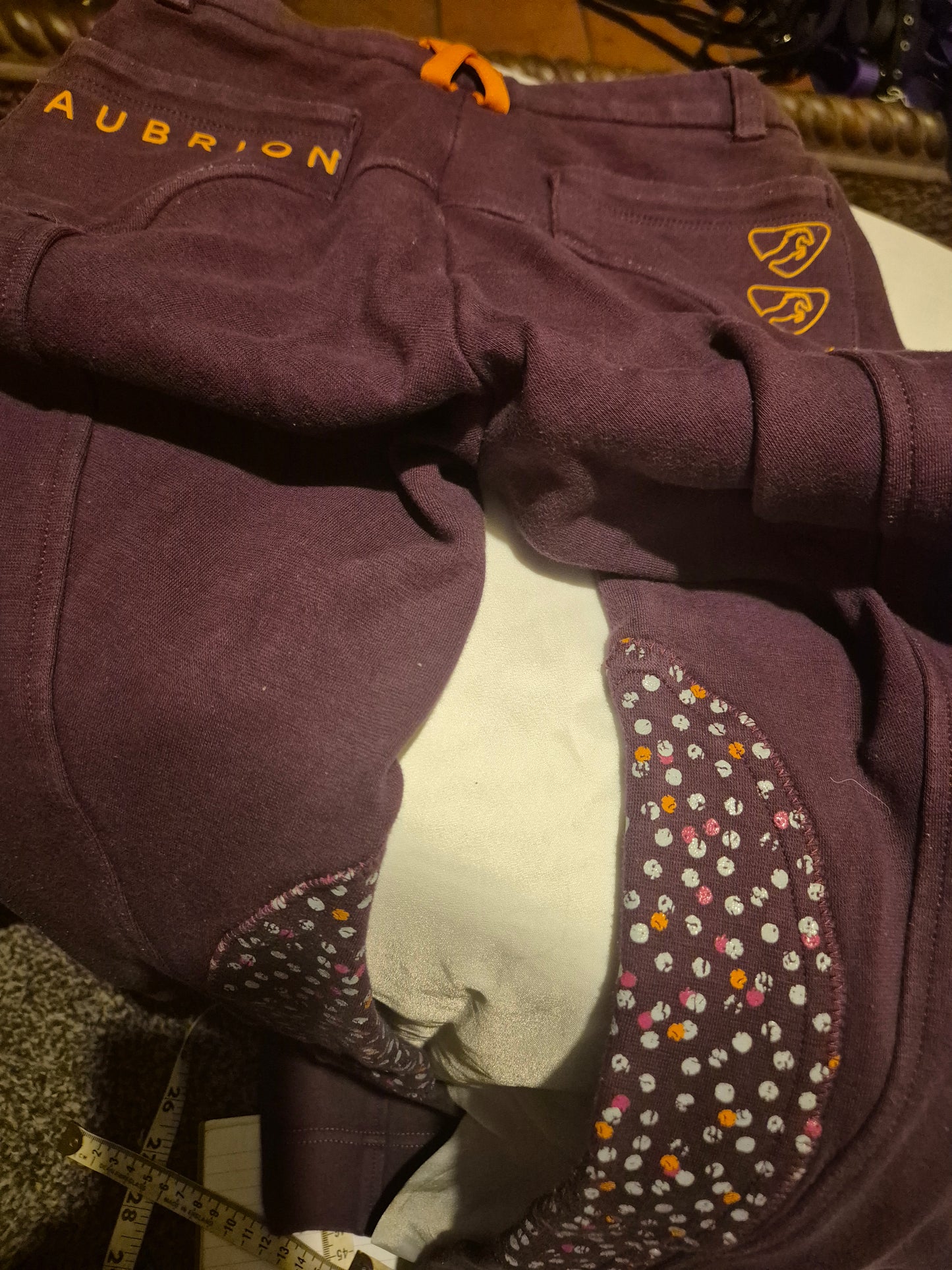 Secondhand Shires Aubrion size 22" dark purple Jodhpurs (14)