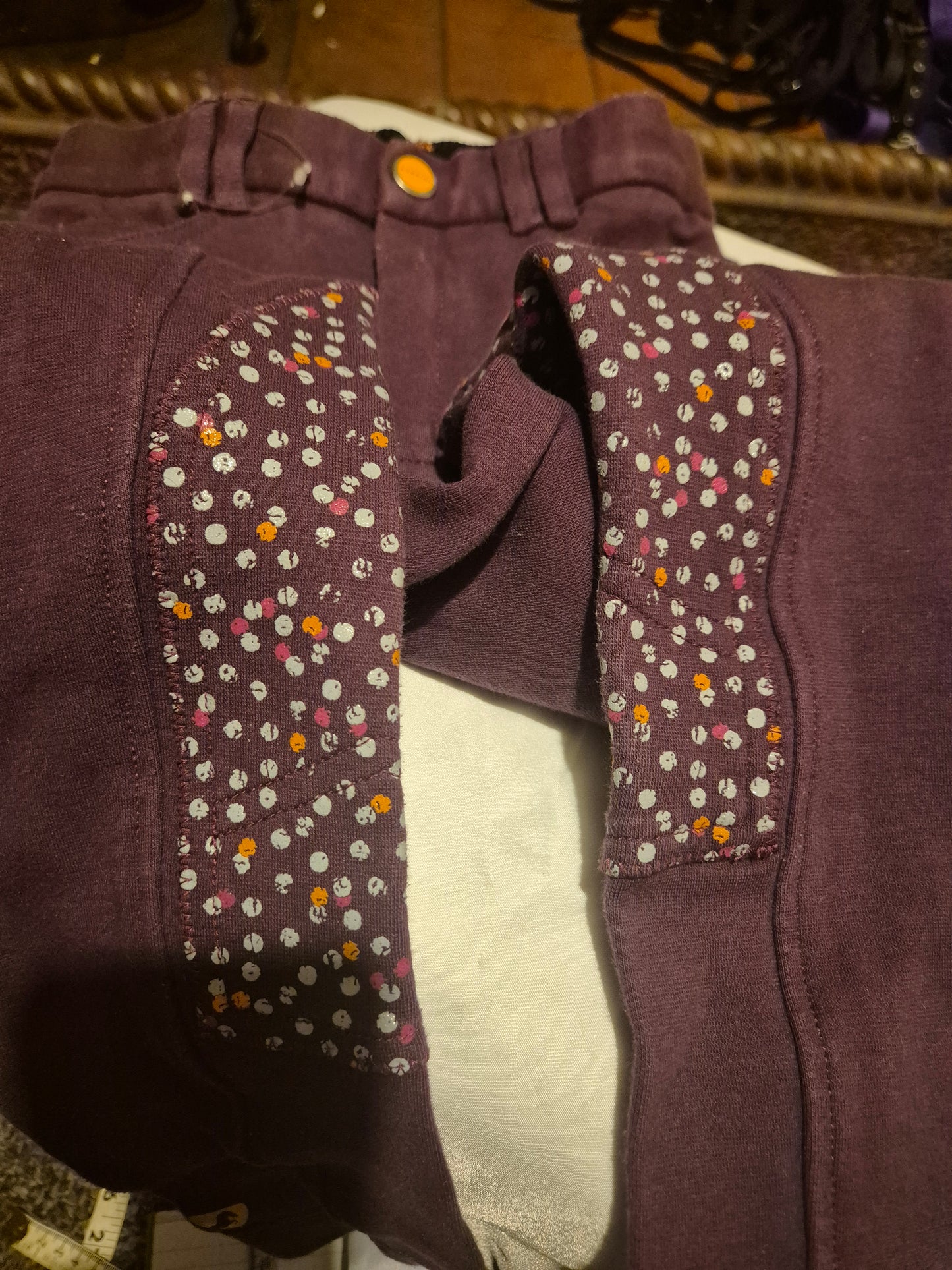 Secondhand Shires Aubrion size 22" dark purple Jodhpurs (14)