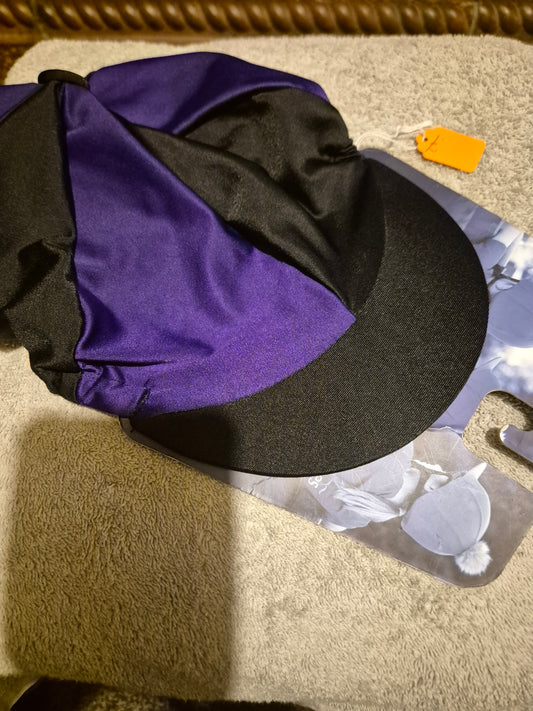 New Shires Black & Purple Hat Cover (49)