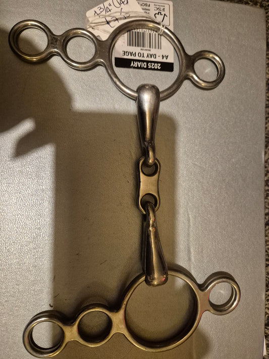 4.45 inch Dutch Gag with Lozenge (small rings) (14)