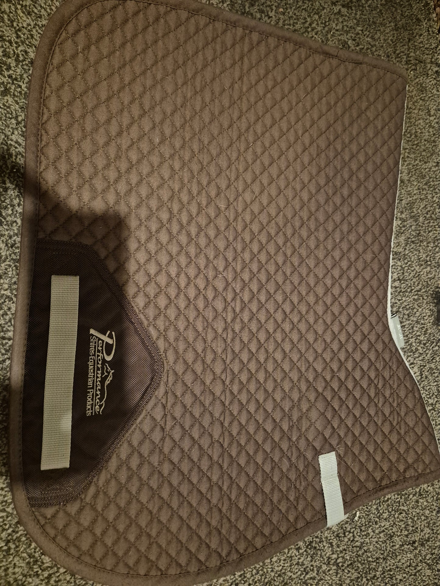 Secondhand Shires Performance Brown Saddle Pad- 17-18" (14)