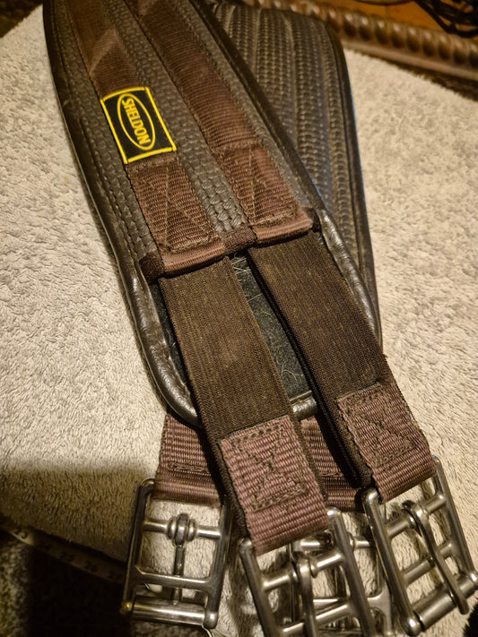 Secondhand 52" Brown Sheldon Neoprene Girth (69)