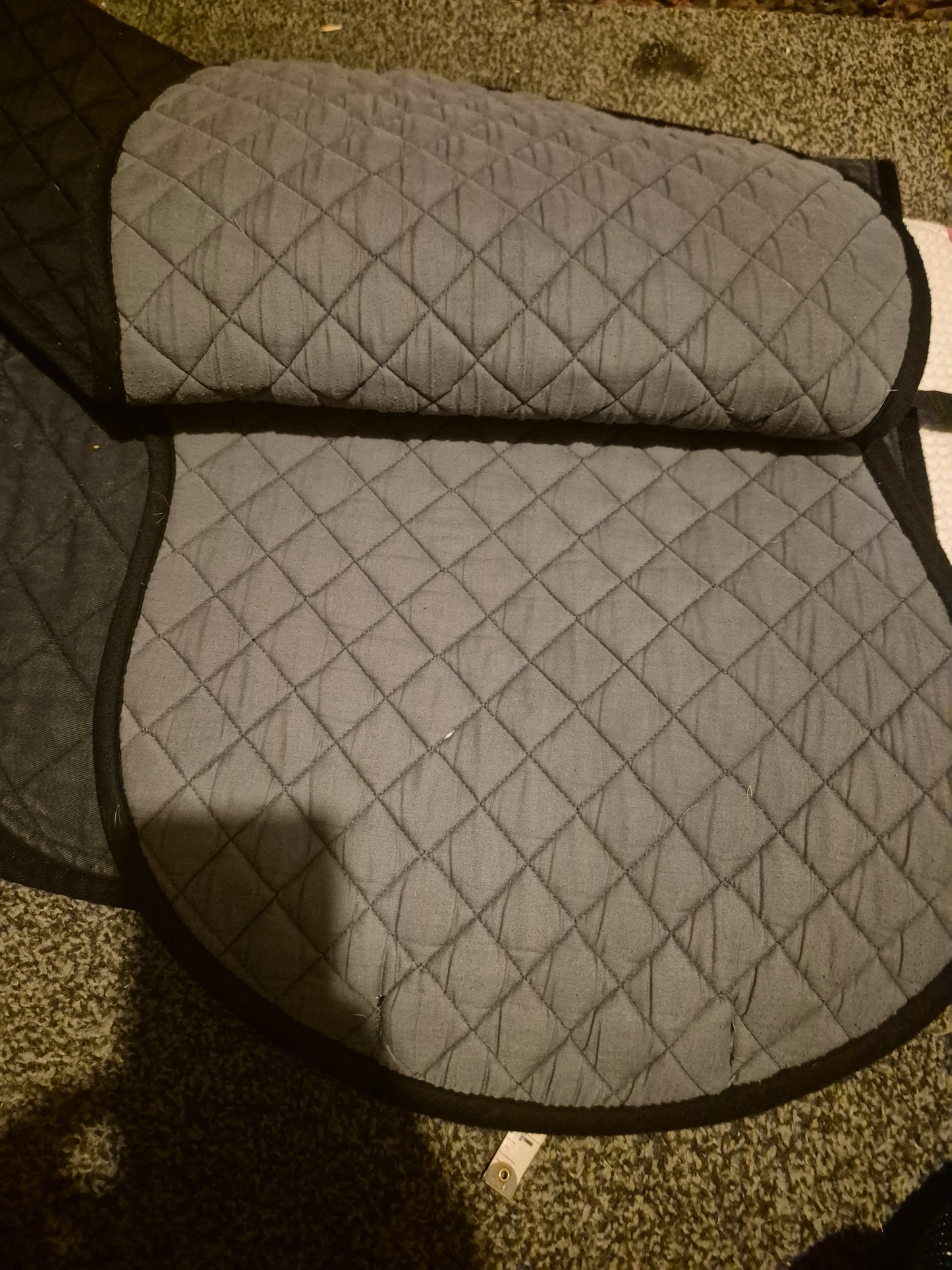 Secondhand Full Cottage Craft Black Numnah (55)