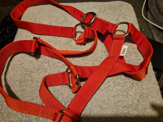 NEW Full Red Nylon Headcollar (22)