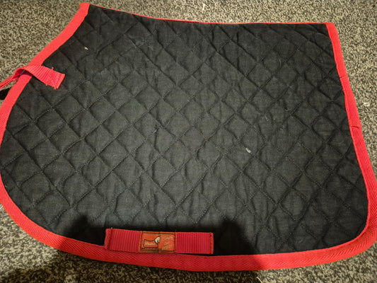 Secondhand Pony Black & Red Saddlecloth (69)