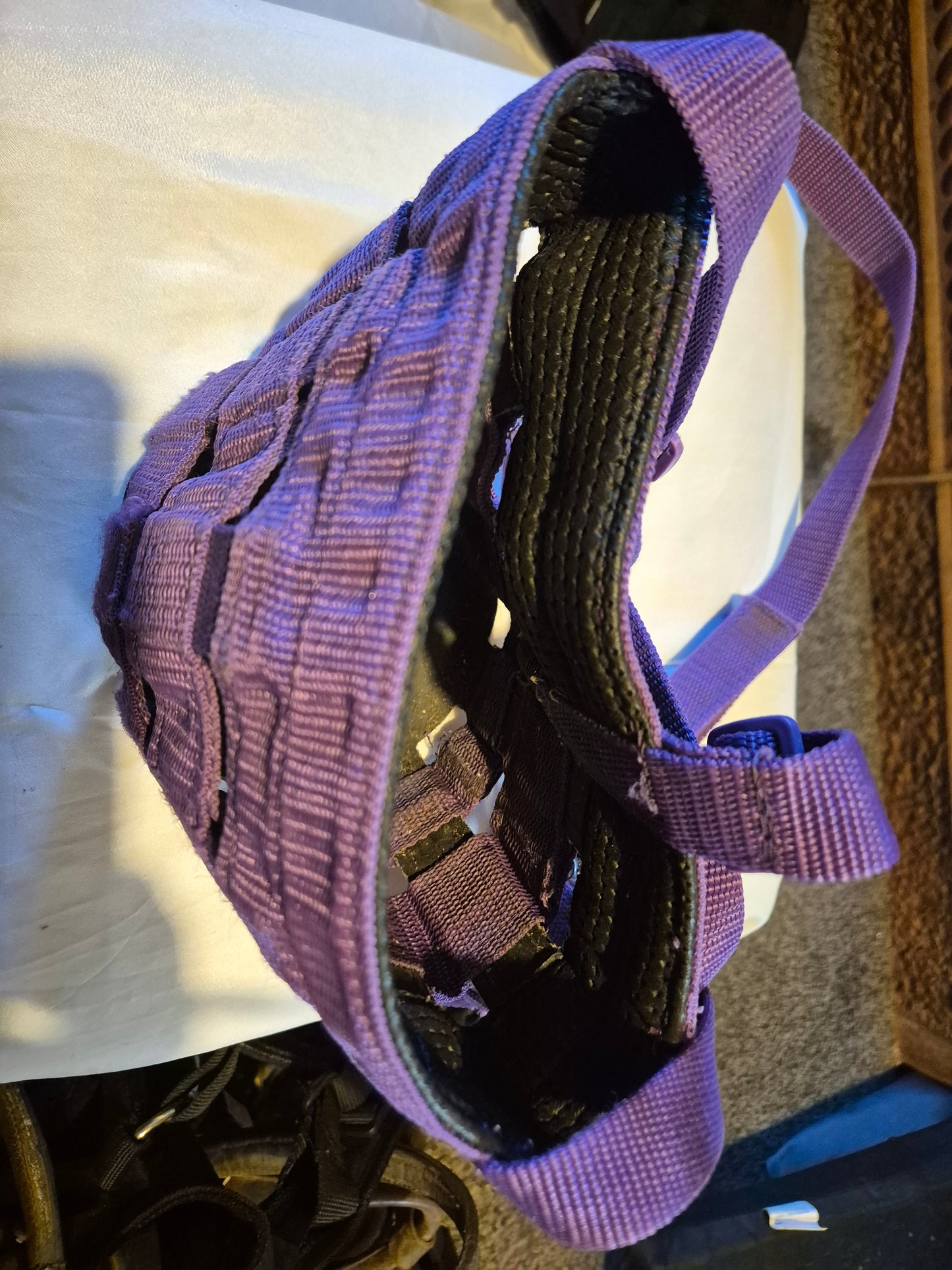 Secondhand Cob Purple Grazing Muzzle (5)