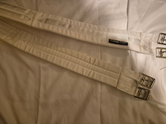 New 53" White Cottage Craft Cotton Girth (28)