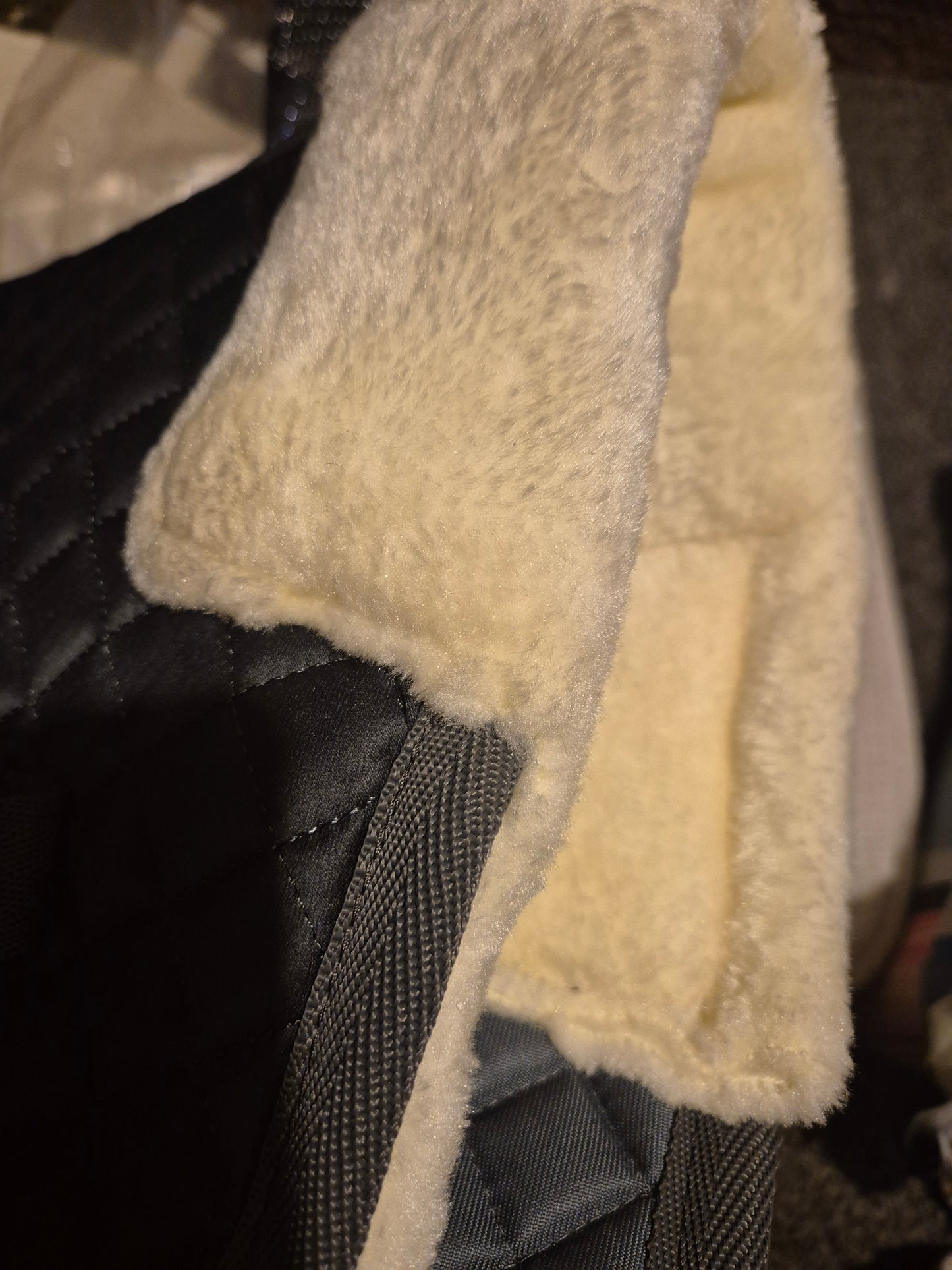 New Gorgeous Full Grey and Fur Numnah (61)
