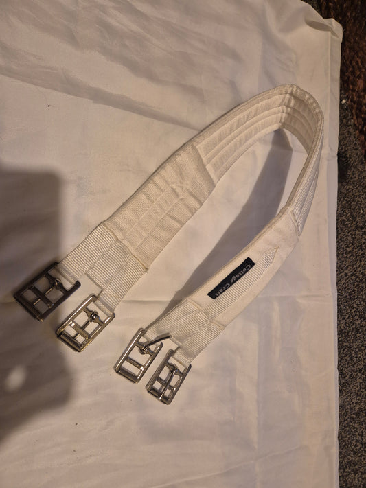 Secondhand Cottage Craft 34" White Cotton Girth (25)