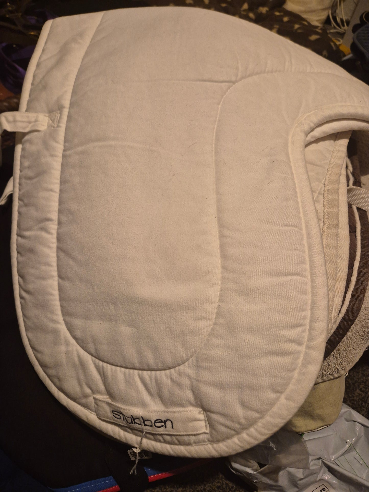 Stubben Full White Dressage Numnah (49)
