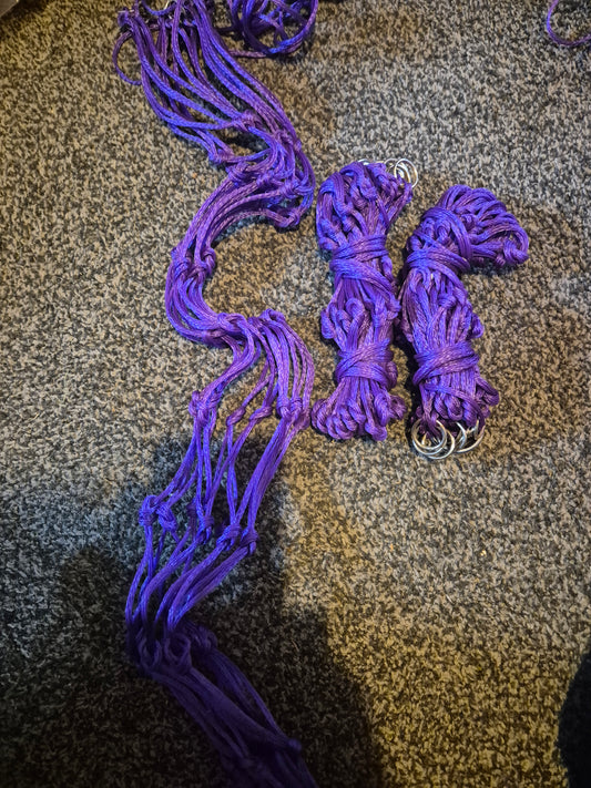 New Purple big holed Haynets (8)