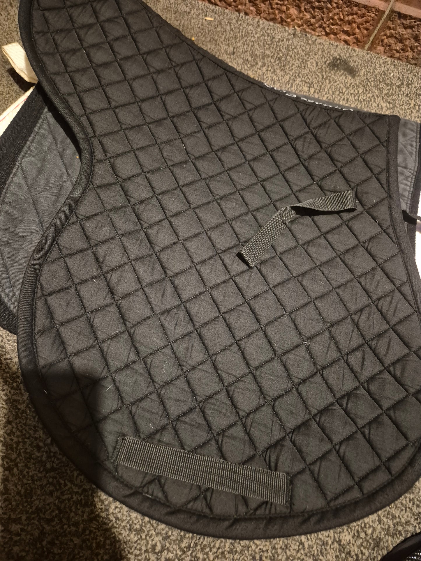 Secondhand Full Cottage Craft Black Numnah (55)