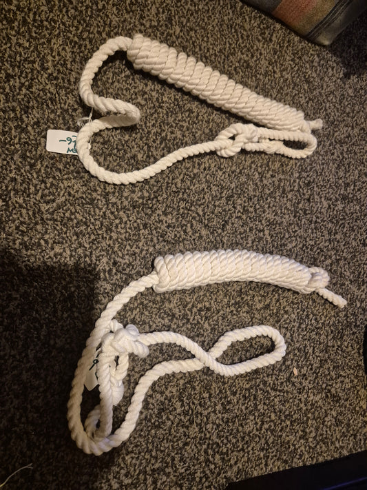 New White Small Rope Halters (2)