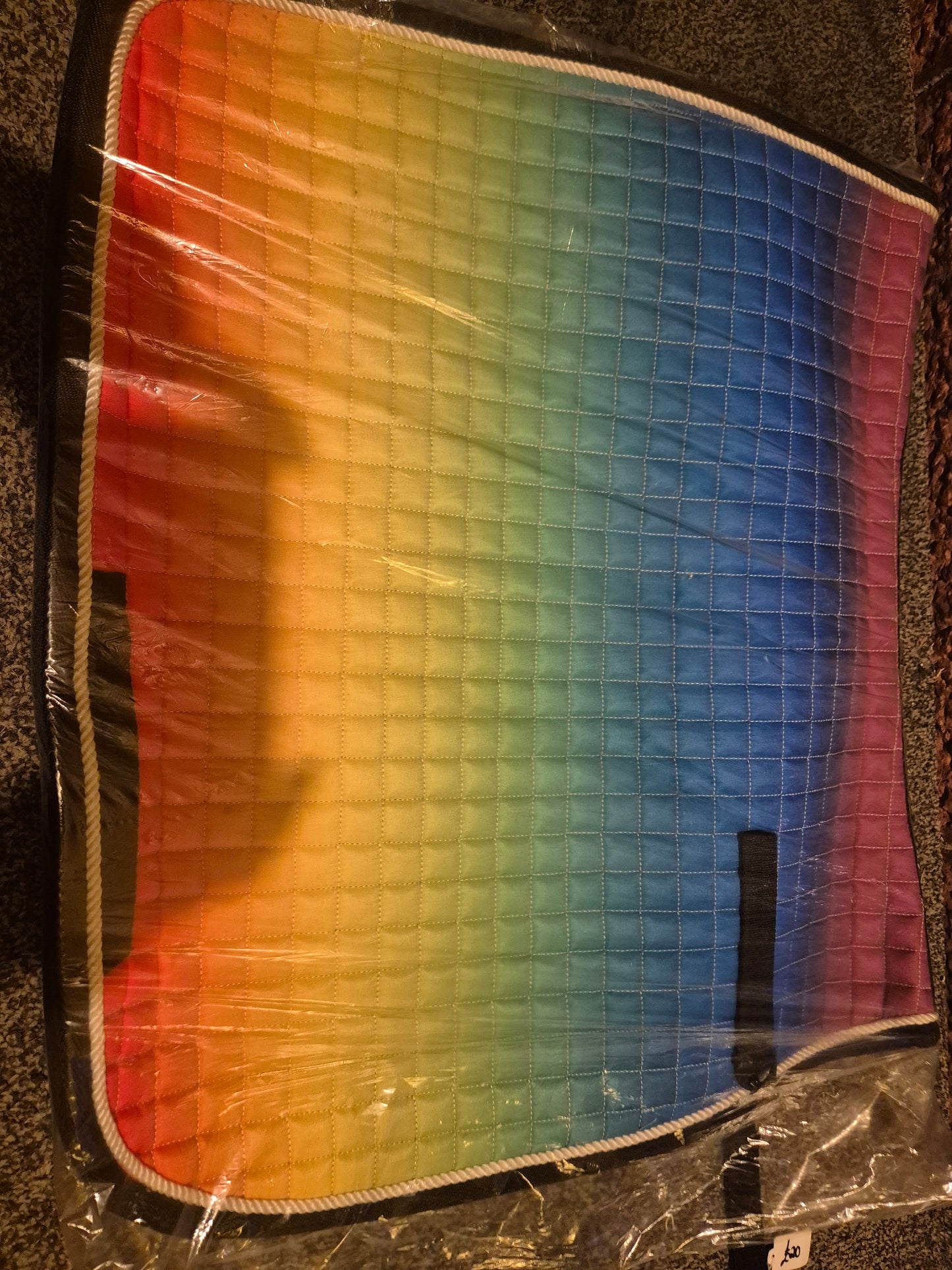 NEW Rainbow coloured Saddle Cloth- Full (10)